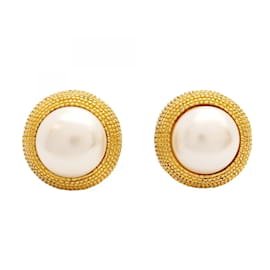 Chanel-Boucles d'oreilles clips en plaqué or Chanel-Doré