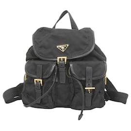 Prada-Prada Black Nylon Backpack-Black