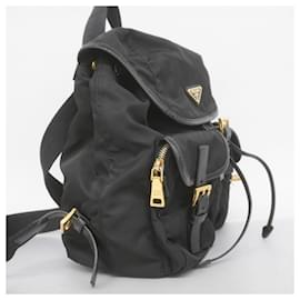 Prada-Prada Black Nylon Backpack-Black