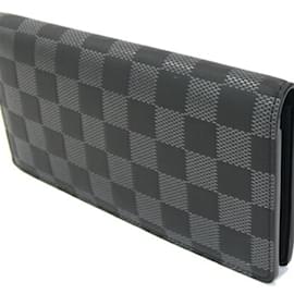 Louis Vuitton-Louis Vuitton Bi-fold Long Wallet-Other,Damier ebene