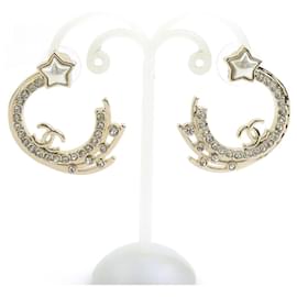 Chanel-Boucles d'oreilles en métal argenté Chanel-Argenté