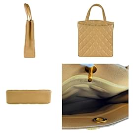 Chanel-Chanel Beige Grained Calfskin Handbag-Beige