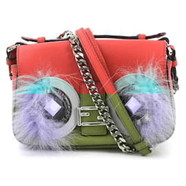 Fendi-Fendi Micro Double Baguette Shoulder Bag-Red,Multiple colors
