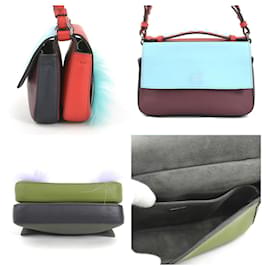 Fendi-Fendi Micro Double Baguette Shoulder Bag-Red,Multiple colors