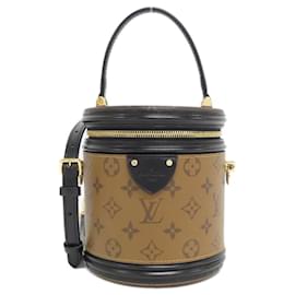 Louis Vuitton-Louis Vuitton Monogram Reverse Cannes Handbag-Brown,Monogram