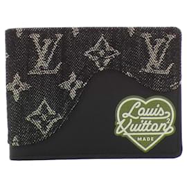 Louis Vuitton-Louis Vuitton Monogram Drip Portefeuille Slender M81020 Billfold-Black