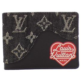 Slender Geldbörse Monogram Drip Louis Vuitton M81020 Schwarz