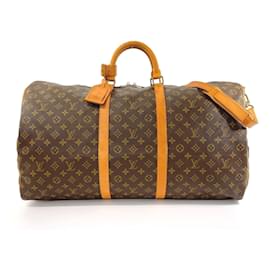 Louis Vuitton-Louis Vuitton Keepall Bandouliere 60 Boston Bag-Brown,Monogram