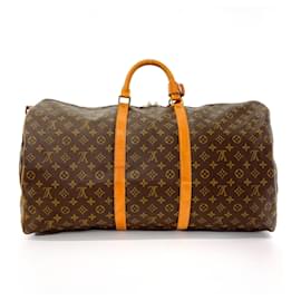 Louis Vuitton-Louis Vuitton Keepall Bandouliere 60 Boston Bag-Brown,Monogram