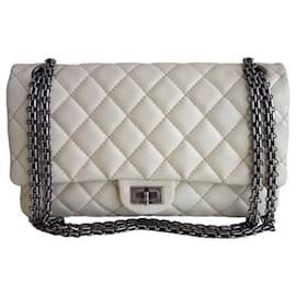 Chanel-Chanel 2.55 beige bag-Beige,Cream