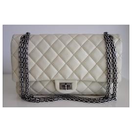 Chanel-Chanel 2.55 beige bag-Beige,Cream