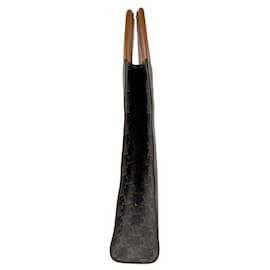 Céline-Celine Brown Coated Canvas Handbag-Brown