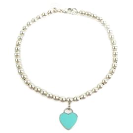 Tiffany & Co-Pulseira charm Tiffany & Co.-Prata,Azul