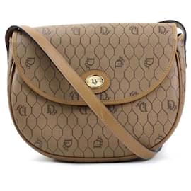 Christian Dior-Christian Dior Light Brown Leather Shoulder Bag-Light brown
