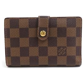 Louis Vuitton-Louis Vuitton Bi-fold Wallet in Damier Canvas-Brown