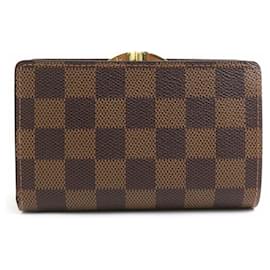 Louis Vuitton-Louis Vuitton Bi-fold Wallet in Damier Canvas-Brown