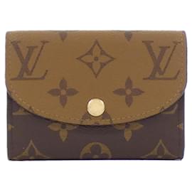 Louis Vuitton-Louis Vuitton Monogram Reverse Coin Purse-Brown,Monogram