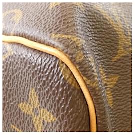 Louis Vuitton-Louis Vuitton Monogram Keepall 55cm Boston Bag-Brown,Monogram