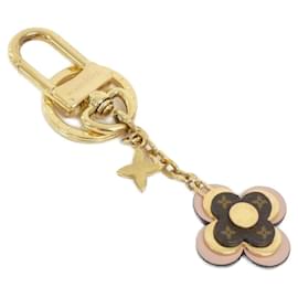 Louis Vuitton-Louis Vuitton Monogram Porte Cle Blooming Flower BB Key Ring-Brown