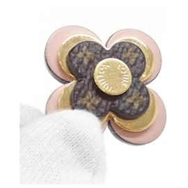 Louis Vuitton-Louis Vuitton Monogram Porte Cle Blooming Flower BB Key Ring-Brown