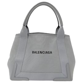 Balenciaga-Sac fourre-tout en toile grise pour femmes Balenciaga-Marron