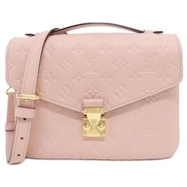 Louis Vuitton-Louis Vuitton Monogram Empreinte Pochette Metis Handbag-Pink