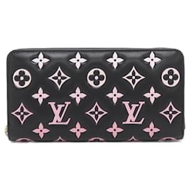 Louis Vuitton-Louis Vuitton Monogram Coussin Zippy Wallet-Black,Pink