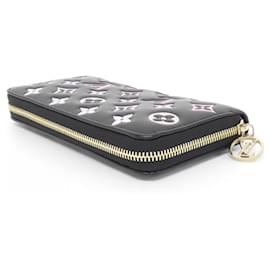 Louis Vuitton-Louis Vuitton Monogram Coussin Zippy Wallet-Black,Pink