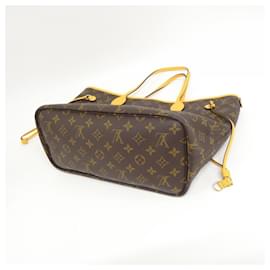Louis Vuitton-Louis Vuitton Monogram Neverfull Inside Out MM Handbag-Brown,Golden,Yellow