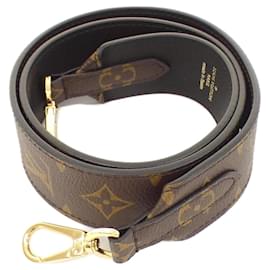 Louis Vuitton-Sangle d'épaule Monogram Louis Vuitton-Marron,Noir