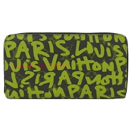 Louis Vuitton-Louis Vuitton Monogram Graffiti Zippy Wallet-Brown,Orange