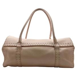 Fendi-Fendi Selleria Linda Leather Handbag-Pink