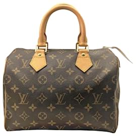 Louis Vuitton-Louis Vuitton Monogram Speedy 25 Handbag-Brown,Monogram