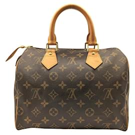 Louis Vuitton-Louis Vuitton Monogram Speedy 25 Handbag-Brown,Monogram