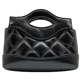 Chanel-Chanel Matelasse Chain Clutch Shoulder Bag-Black