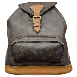 Louis Vuitton-Louis Vuitton Montsouris MM Monogram Backpack-Brown,Monogram