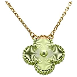 Van Cleef & Arpels-Van Cleef & Arpels Alhambra Guilloche Necklace-Golden