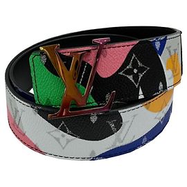 Cinturón Santur Louis Vuitton Negro Multicolor