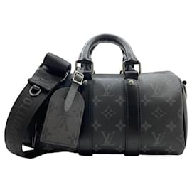 Louis Vuitton-Louis Vuitton Monogram Eclipse Keepall Bandouliere 25-Brown,Black,Monogram