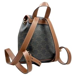 Céline-Celine Triomphe Mini Falco Backpack-Brown