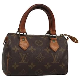 Louis Vuitton-LOUIS VUITTON Monogram Mini Speedy Hand Bag M41534 LV Auth 118087-Monogram