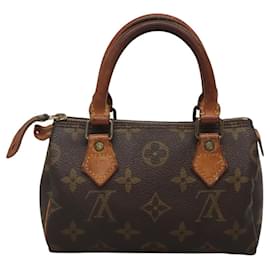 Louis Vuitton-LOUIS VUITTON Monogram Mini Speedy Hand Bag M41534 LV Auth 118087-Monogram