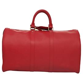 Louis Vuitton-LOUIS VUITTON Epi Keepall 45 Boston Bag Red M42977 LV Auth KD565-Red
