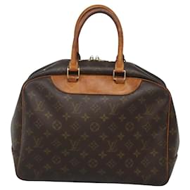 Louis Vuitton-LOUIS VUITTON Monogram Deauville Hand Bag M47270 LV Auth BA1098-Monogram
