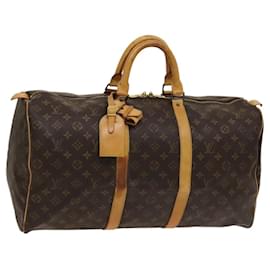 Louis Vuitton-LOUIS VUITTON Monogram Keepall 50 Boston Bag M41426 LV Auth KD300-Monogram