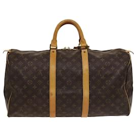 Louis Vuitton-LOUIS VUITTON Monogram Keepall 50 Boston Bag M41426 LV Auth KD300-Monogram