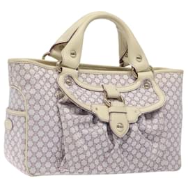 Céline-CELINE Macadam Canvas Hand Bag Purple Auth 116459-Purple