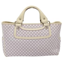 Céline-CELINE Macadam Canvas Hand Bag Purple Auth 116459-Purple