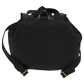 Prada-PRADA Backpack Nylon Black Gold Auth yk17785-Black,Golden