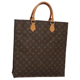 LOUIS VUITTON Monogram Sac Plat Borsa a Mano M51140 LV Auth 117530 Monogramma